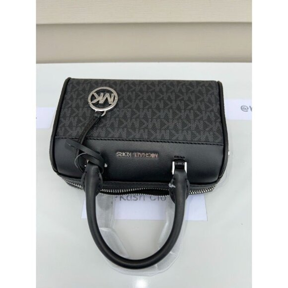 Michael Kors duffle crossbody bag XS purse MK signature black - Picture 5 of 12